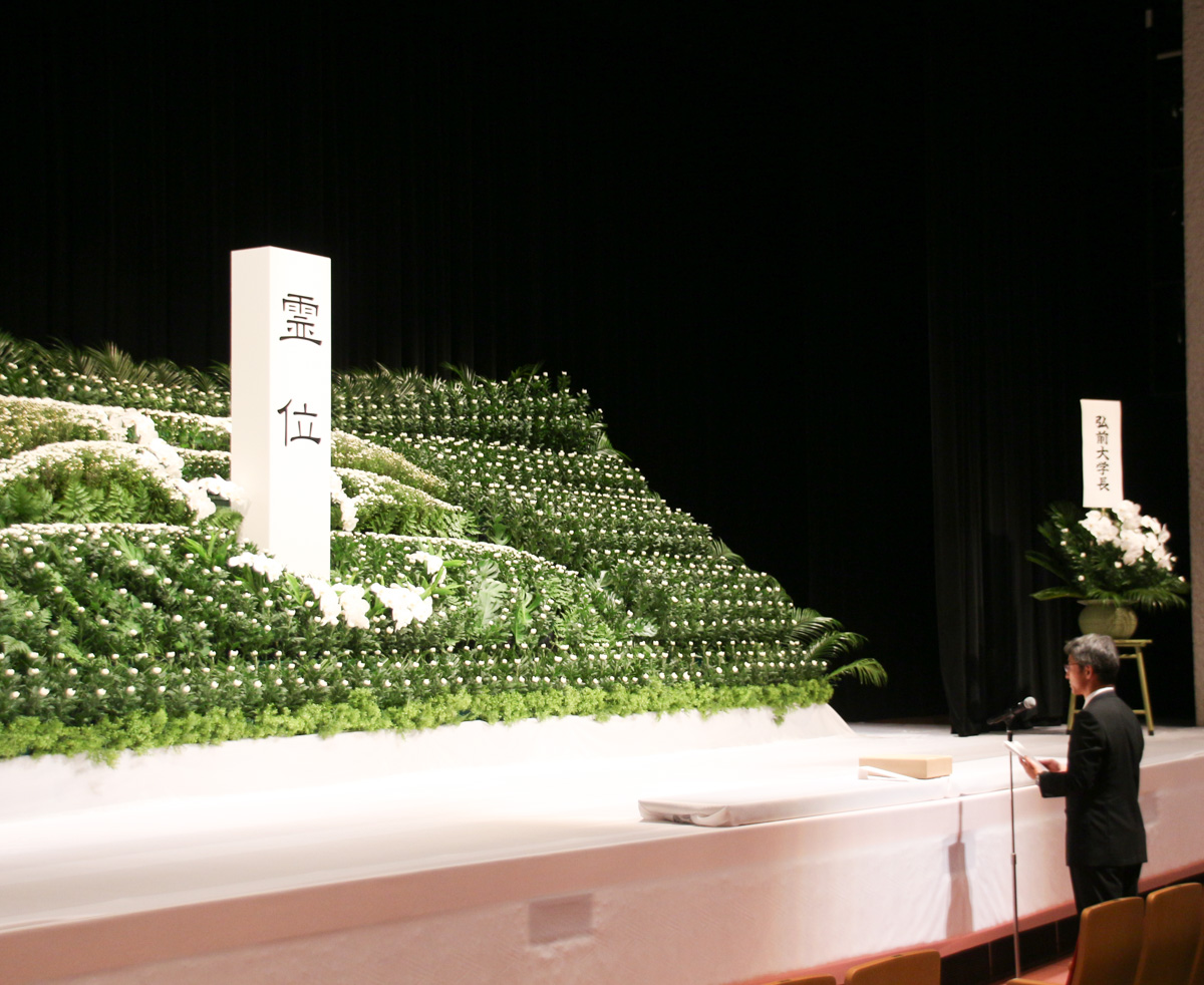 解剖体慰霊祭の様子