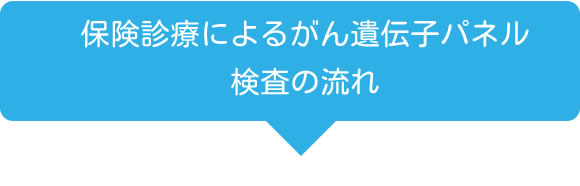 保険診療によるがん遺伝子パネル検査の流れ